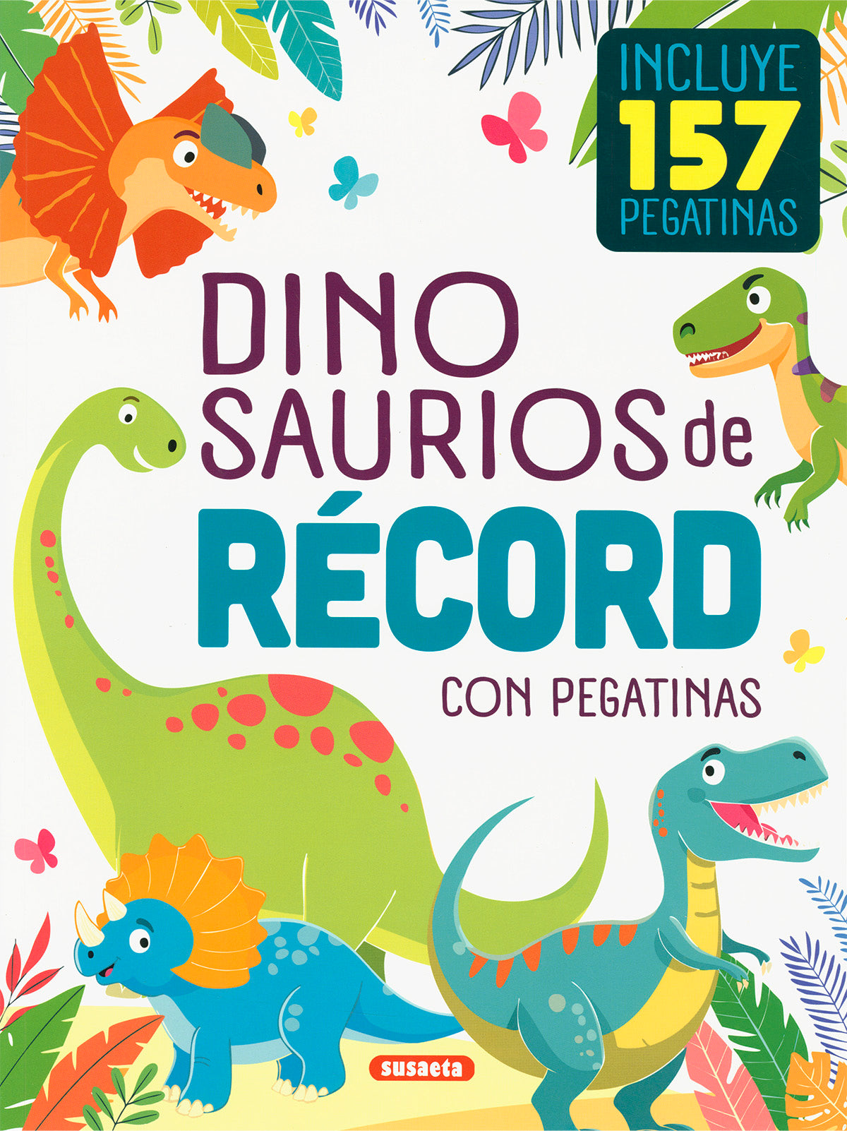 Dinosaurios de Récord con Pegatinas – Libro Infantil con Pegatinas